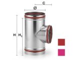 Διακλαδωτής Καμινάδας 90° Μονού Τοιχώματος INOX