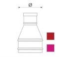 Συστολική Σύνδεση ΣΤΡ/ΣΤΡ Καμινάδας INOX Μονού Τοιχώματος