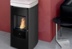 Yana 7/9+ Evo EdilKamin Σόμπα Pellet κεραμικό λευκό ματ