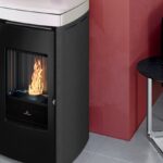 Yana 7/9+ Evo EdilKamin Σόμπα Pellet κεραμικό λευκό ματ