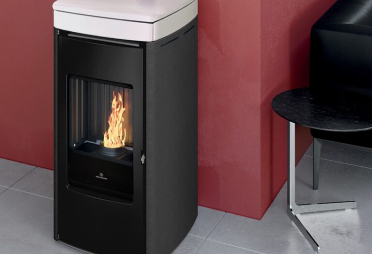 Yana 7/9+ Evo EdilKamin Σόμπα Pellet κεραμικό λευκό ματ