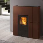 Blade H 15 Evo EdilKamin Σόμπα Pellet Καλοριφέρ ατσάλι μπρονζέ