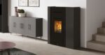 Blade H 15 Evo EdilKamin Σόμπα Pellet Καλοριφέρ γυαλί μαύρο