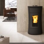 Cherie H 10/ 14 Evo EdilKamin Σόμπα Pellet Καλοριφέρ ατσάλι γκρι σκούρο