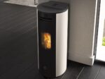 Spy 110+ Evo EdilKamin Σόμπα Pellet με επένδυση γυαλί λευκό