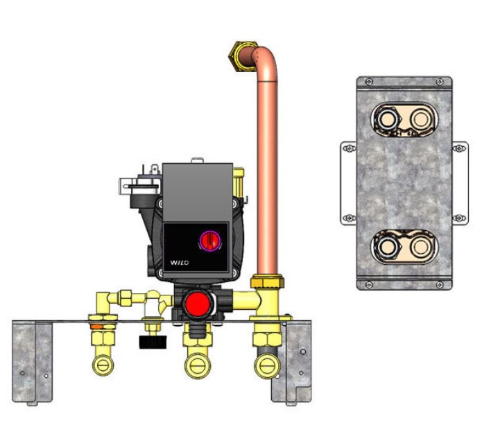 Kit R2 για εγκατάσταση λέβητα με δεύτερο λέβητα χωρίς ΖΝΧ